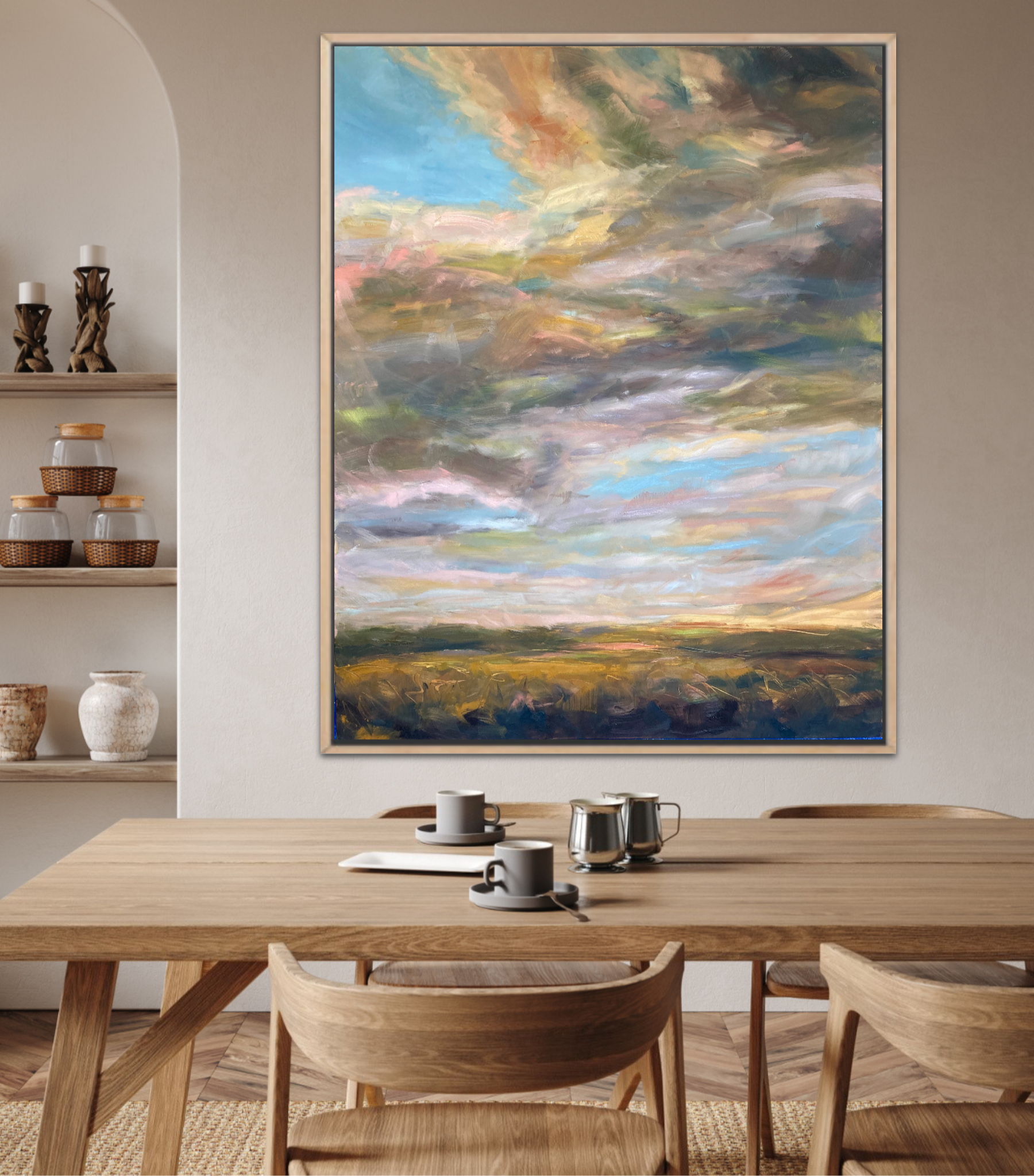 Once Upon A Dream Original Oil Landscape Painting In Room Setting 3