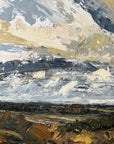 Race The Wind Original Oil Landscape Palette Knife Painting Detail 2