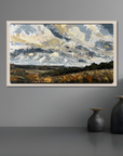 Race The Wind Original Oil Landscape Palette Knife Painting In Room 6