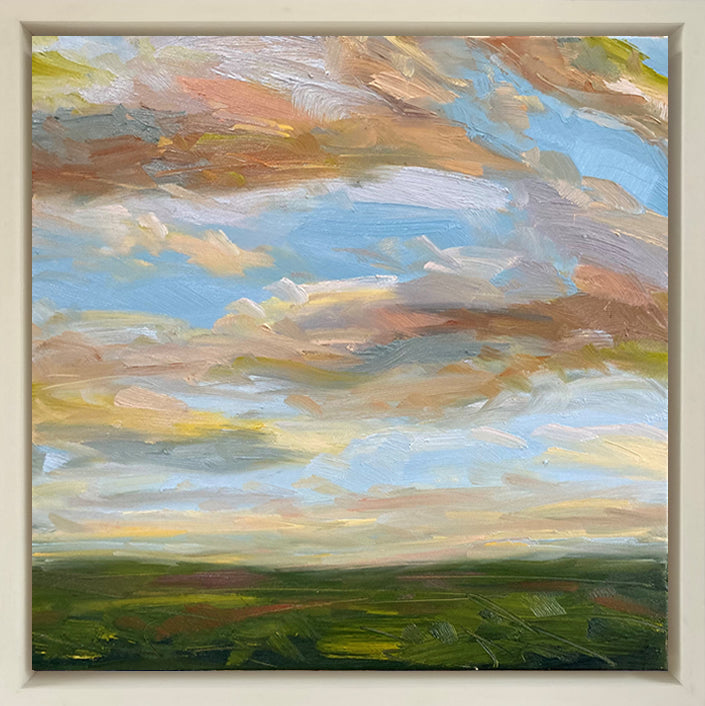 Reawakening Original Oil Landscape Painting In Frame