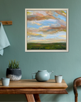 Reawakening Original Oil Landscape Painting In Room Setting 1