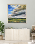 Revitalised Original Oil Landscape Painting In Room Setting 2