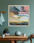 Running Up That Hill Original Oil Landscape Painting In Room Setting 2
