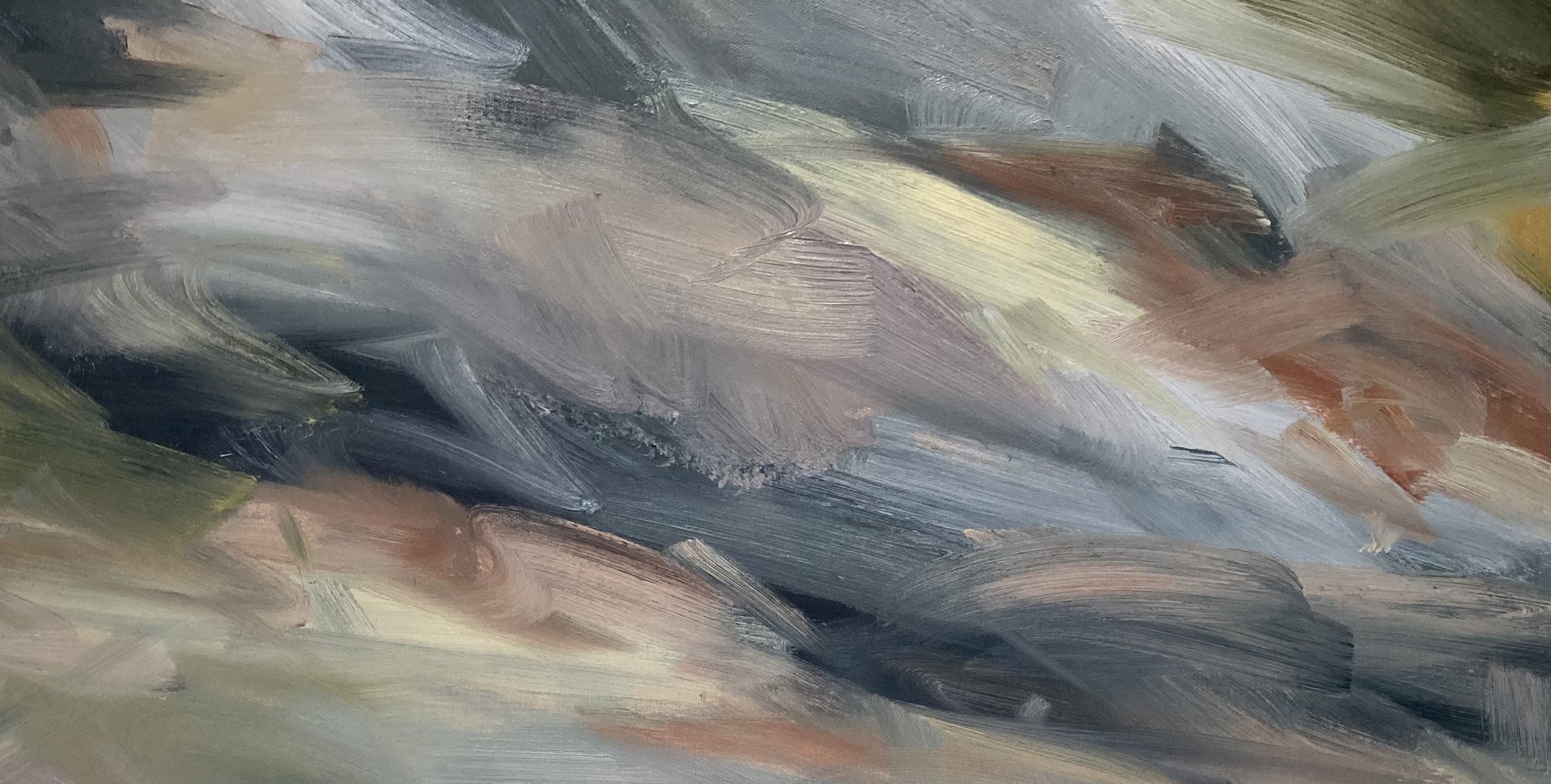 Summer In The Downs III Original Oil Landscape Painting Detail 2