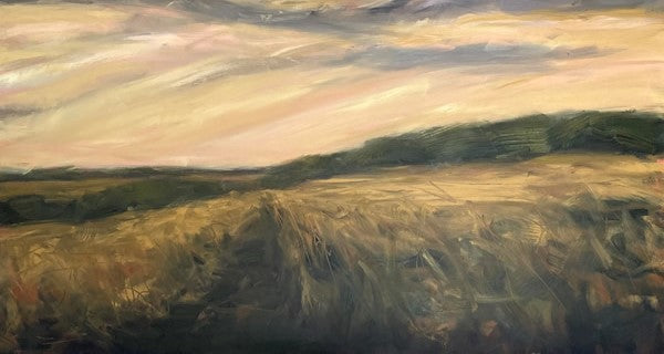 Slipping Away Original Oil Landscape Painting Detail 1
