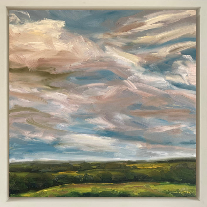 Summer Breeze Original Oil Landscape Painting  In Frame
