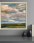 Summer Breeze Original Oil Landscape Painting In Room Setting 2