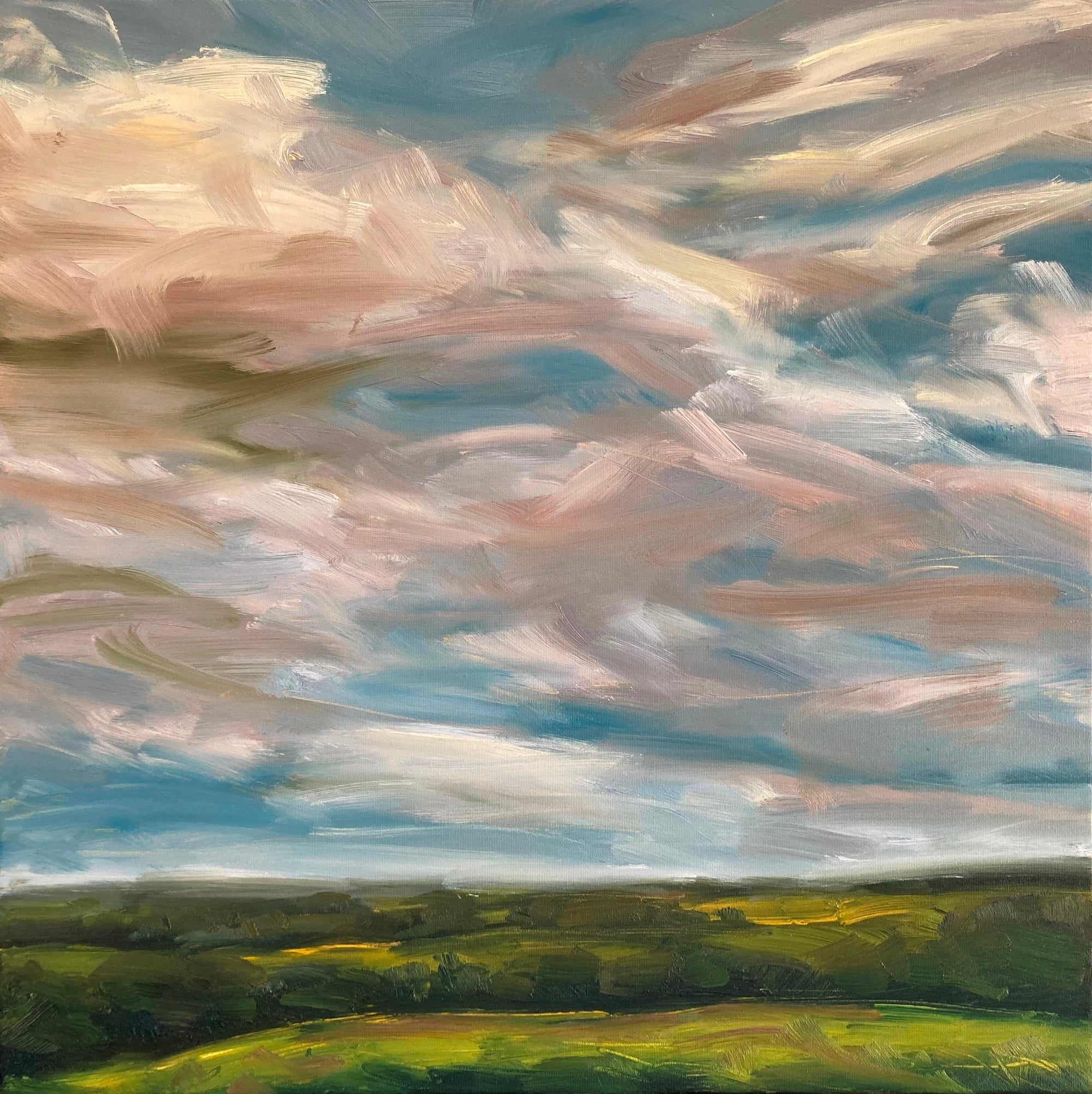 Summer Breeze Original Oil Landscape Painting