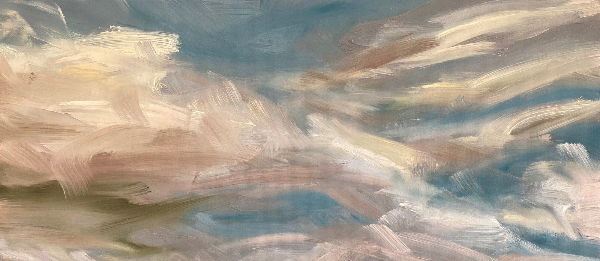 Summer Breeze Original Oil Landscape Painting  Detail 2