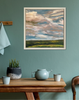 Summer Breeze Original Oil Landscape Painting In Room Setting 1