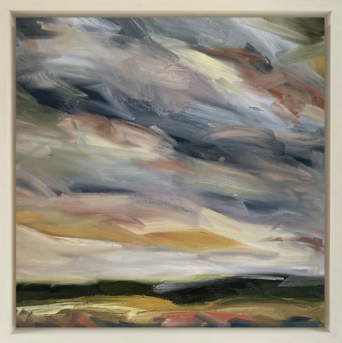 Summer In The Downs III Original Oil Landscape Painting In Frame