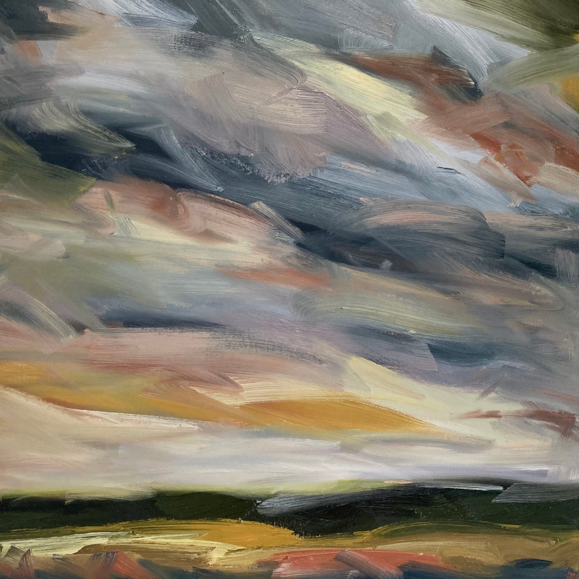 Summer In The Downs III Original Oil Landscape Painting