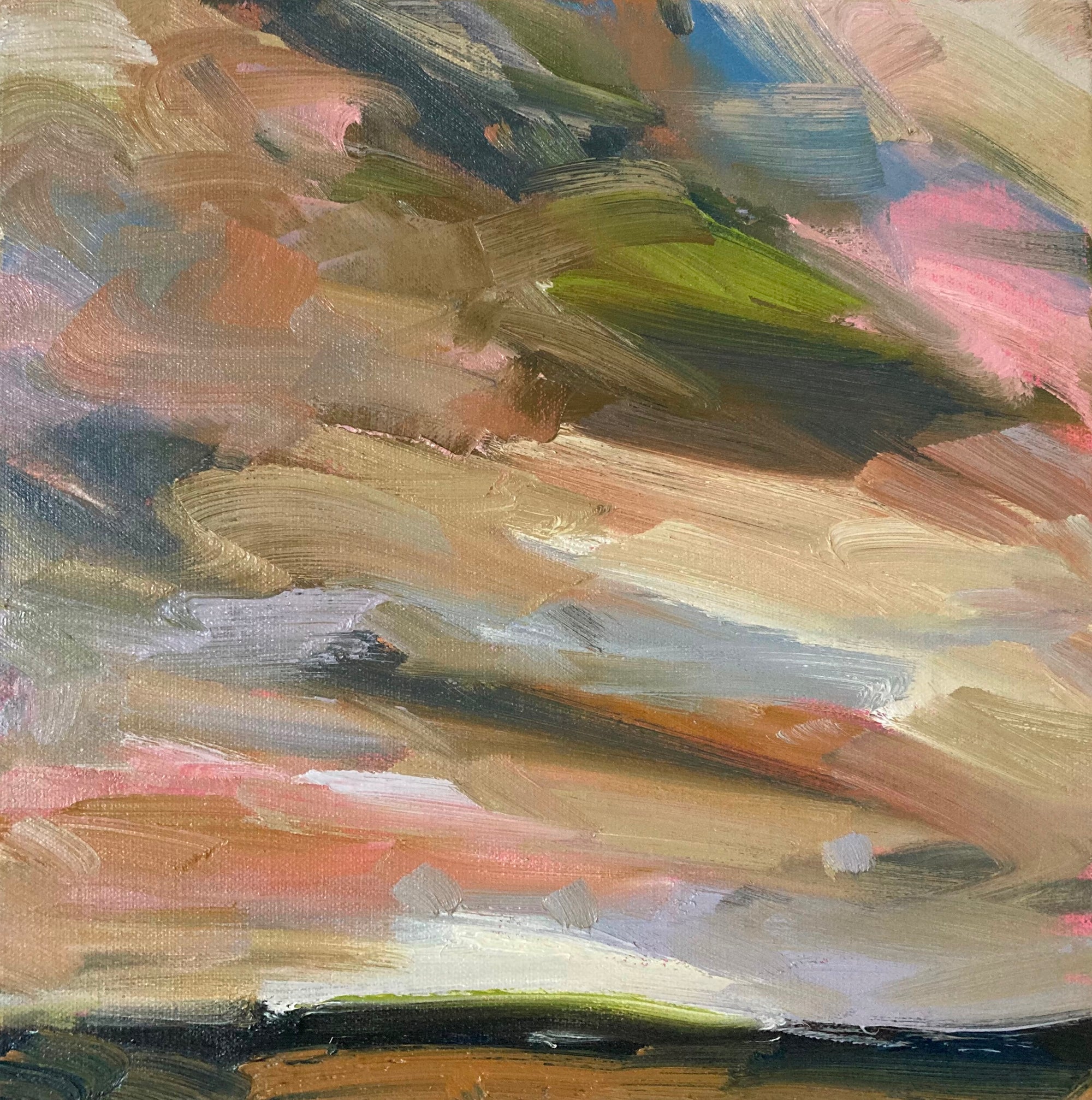 Summer In The Downs II Original Oil Landscape Painting