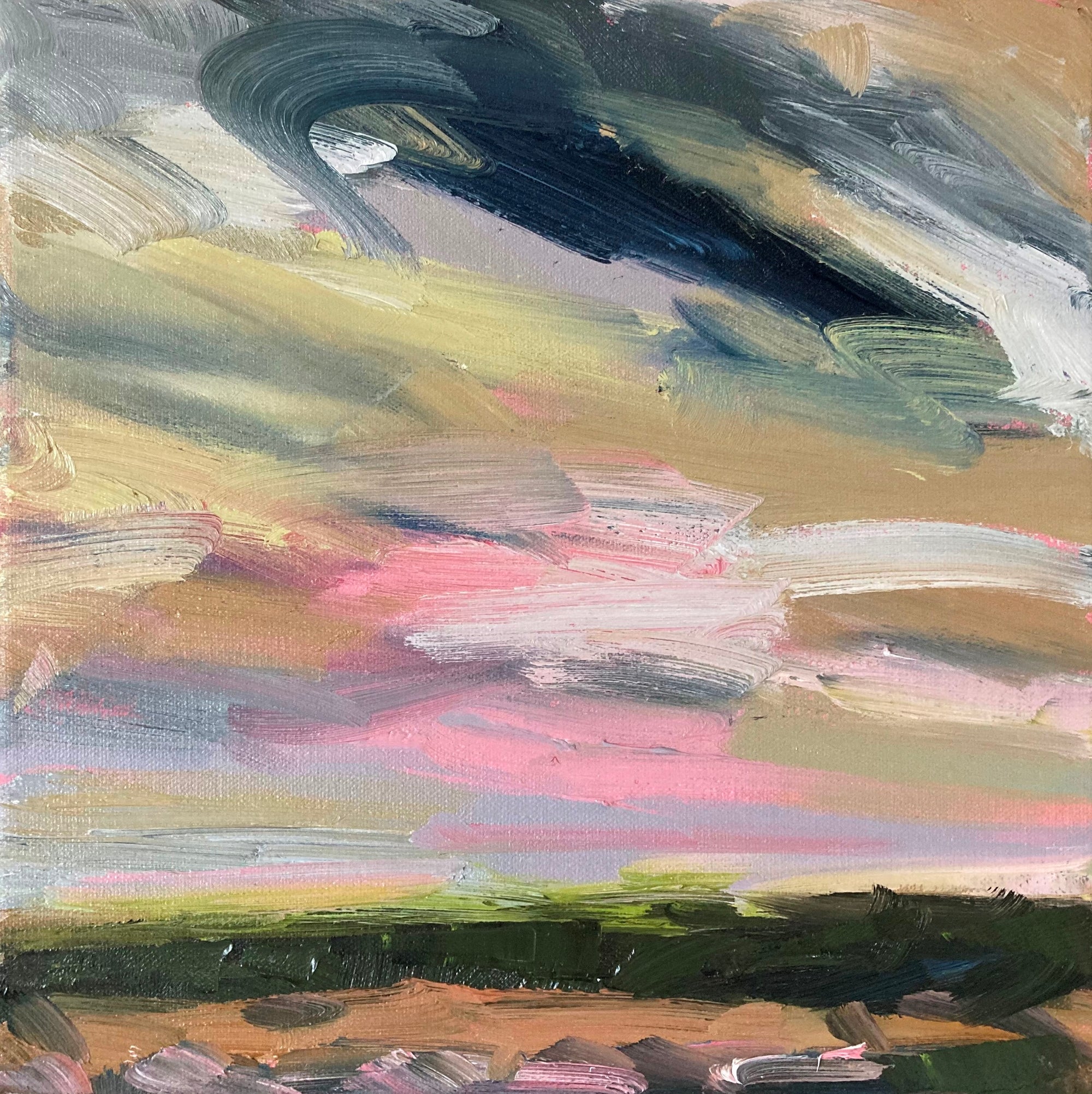 Summer In The Downs I Original Oil Landscape Painting