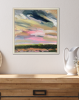 Summer In The Downs I Original Oil Landscape Painting In Room Setting 2