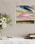 Summer In The Downs I Original Oil Landscape Painting In Room Setting 3
