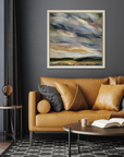 Summer In The Downs III Original Oil Landscape Painting In Room Setting 1