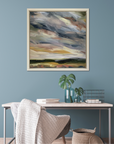 Summer In The Downs III Original Oil Landscape Painting In Room Setting 2