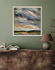 Summer In The Downs III Original Oil Landscape Painting In Room Setting 3