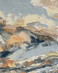 Time Passes Original Oil Landscape Palette Knife Painting Detail 2