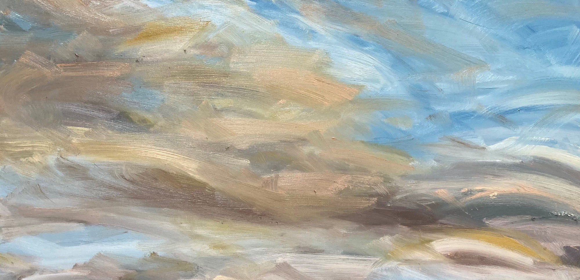 Tranquility Original Oil Landscape Painting Detail 2