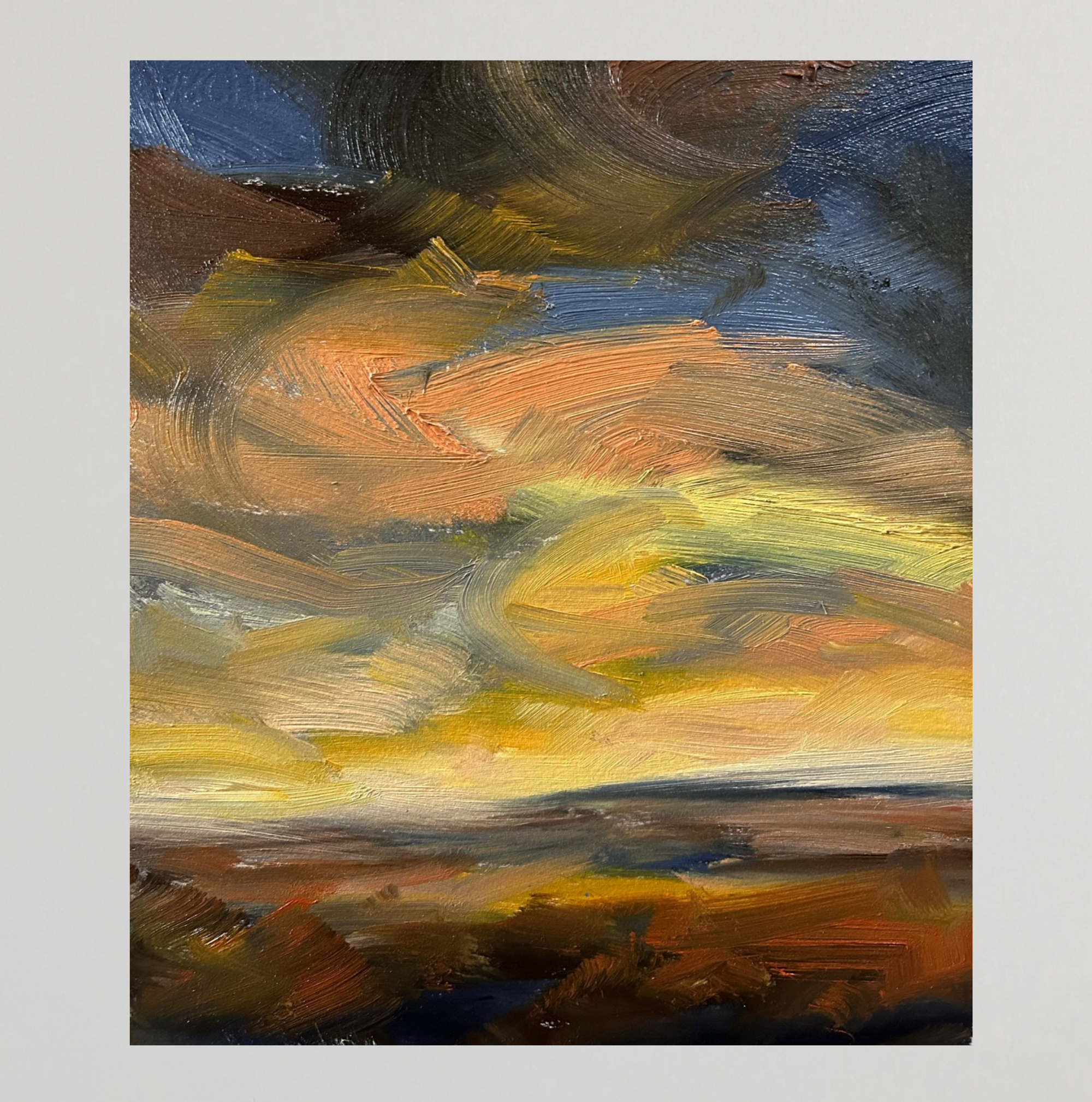 Oil On Paper Paintings Under £200