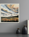 Autumn Afternoon Original Oil Palette Knife Landscape Painting In Room 1