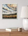 Autumn Afternoon Original Oil Palette Knife Landscape Painting In Room 2