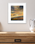 Crescendo Original Oil On Paper Landscape Painting In Room Setting 1