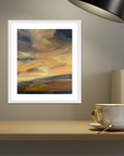 Crescendo Original Oil On Paper Landscape Painting In Room Setting 2