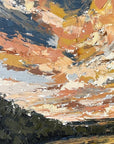 Dancing Light Original Oil Landscape Palette Knife Painting Detail 1