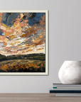 Dancing Light Original Oil Landscape Palette Knife Painting In Room 1