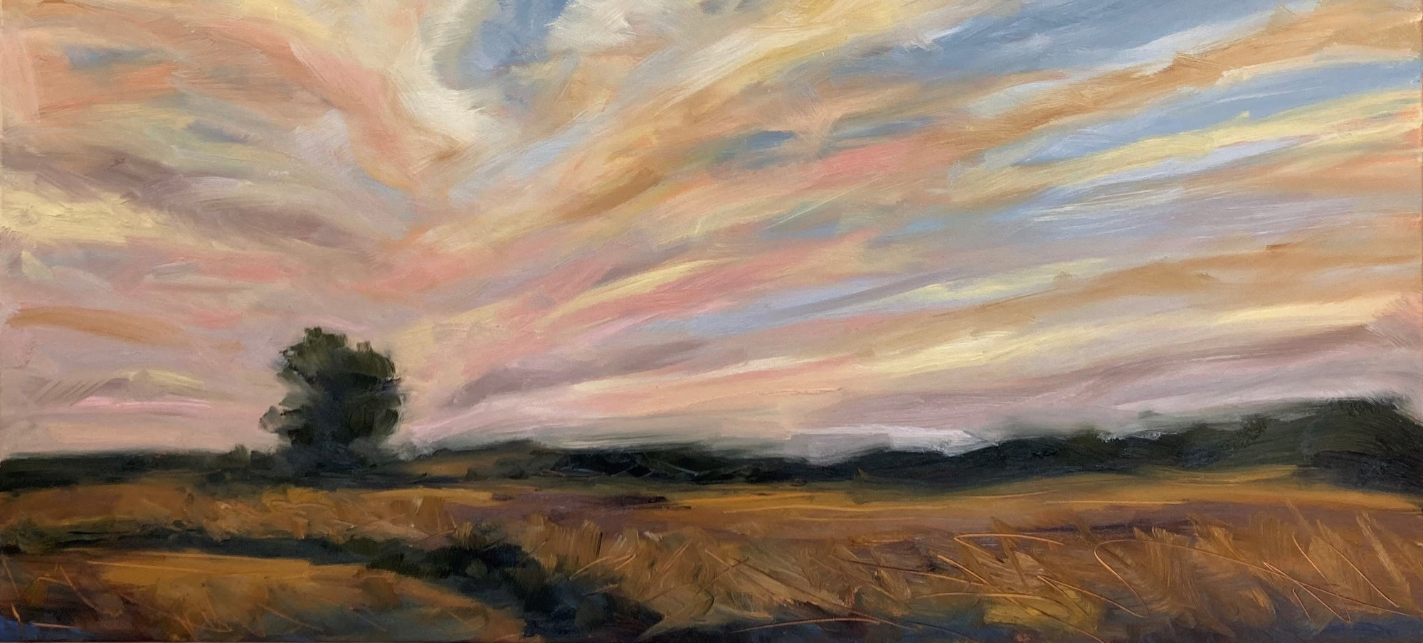 Dreaming Original Oil Landscape Painting Detail 1