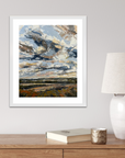 Original Oil Landscape Palette Knife Painting In Room 2 Fly With The Clouds