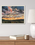 Light Burst Original Oil Landscape Palette Knife Painting In Room 1