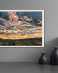 Light Burst Original Oil Landscape Palette Knife Painting In Room 4