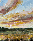 Midsummer Eve Original Oil Landscape Palette Knife Painting