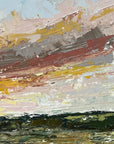 Midsummer Eve Original Oil Landscape Palette Knife Painting Detail 2