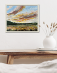 Midsummer Eve Original Oil Landscape Palette Knife Painting In Room 4