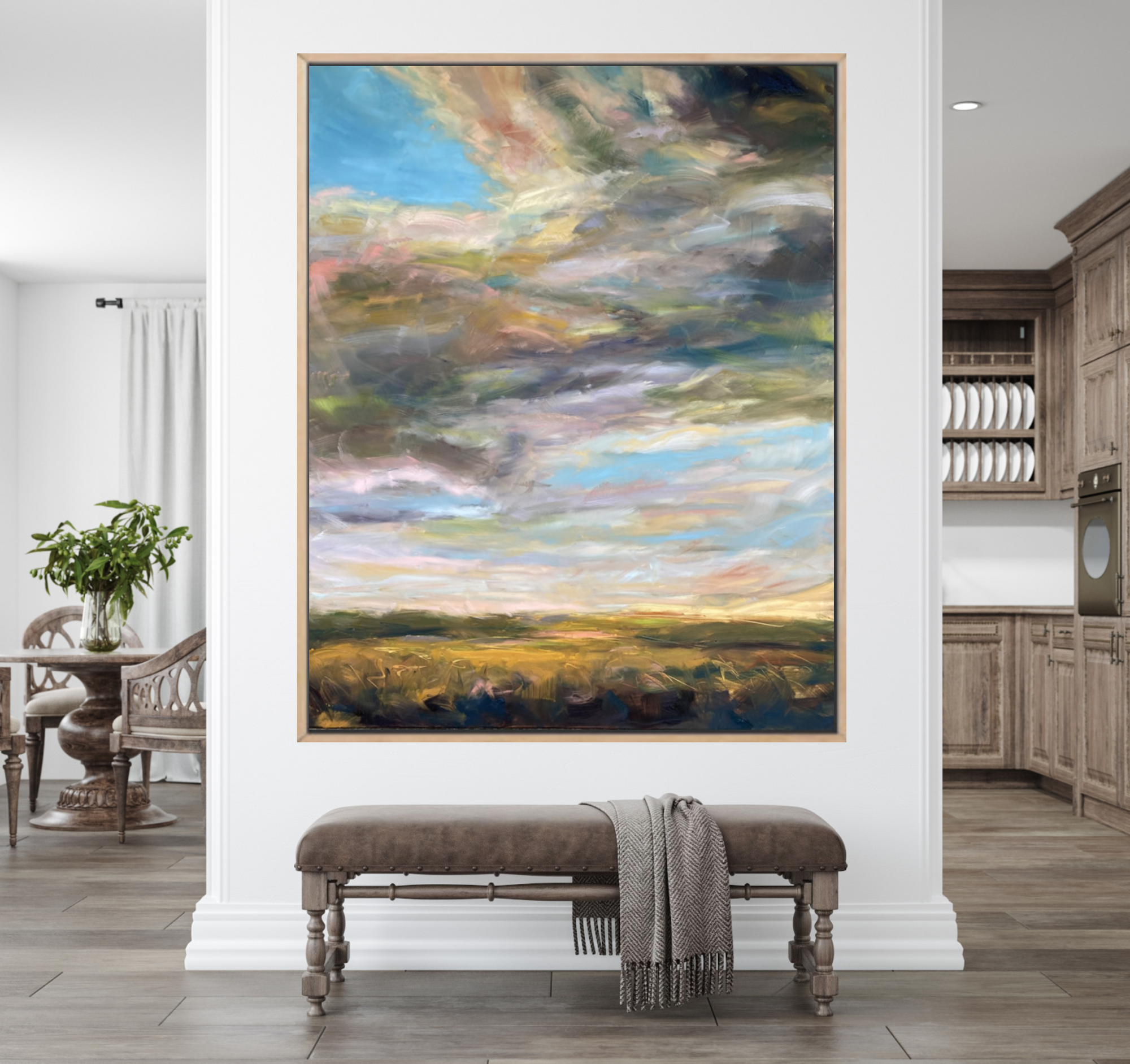 Once Upon A Dream Original Oil Landscape Painting In Room Setting 1