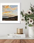 Pastel Clouds Original Oil Landscape Palette Knife Painting In Room 1