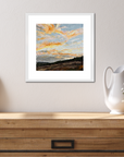 Pastel Clouds Original Oil Landscape Palette Knife Painting In Room 2