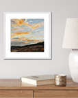 Pastel Clouds Original Oil Landscape Palette Knife Painting In Room 3