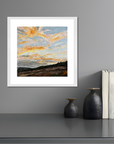 Pastel Clouds Original Oil Landscape Palette Knife Painting In Room 4