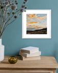 Pastel Clouds Original Oil Landscape Palette Knife Painting In Room 5