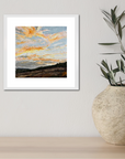 Pastel Clouds Original Oil Landscape Palette Knife Painting In Room 6