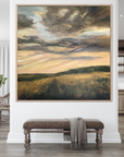 Slipping Away Original Oil Landscape Painting In Room Setting 1