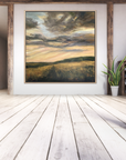 Slipping Away Original Oil Landscape Painting In Room Setting 2