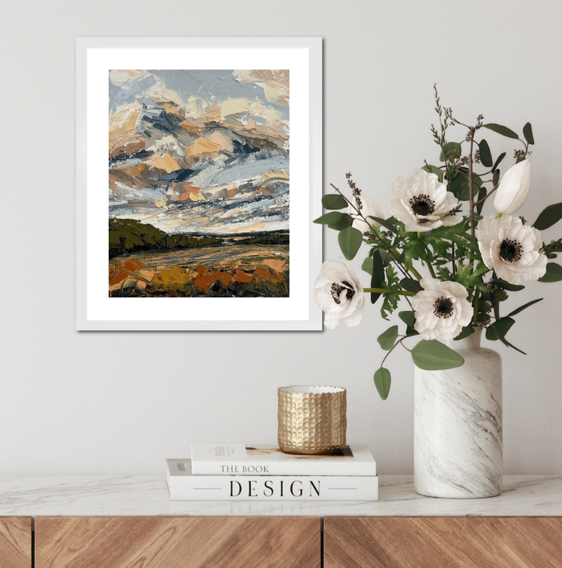 Time Passes Original Oil Landscape Palette Knife Painting In Room 2