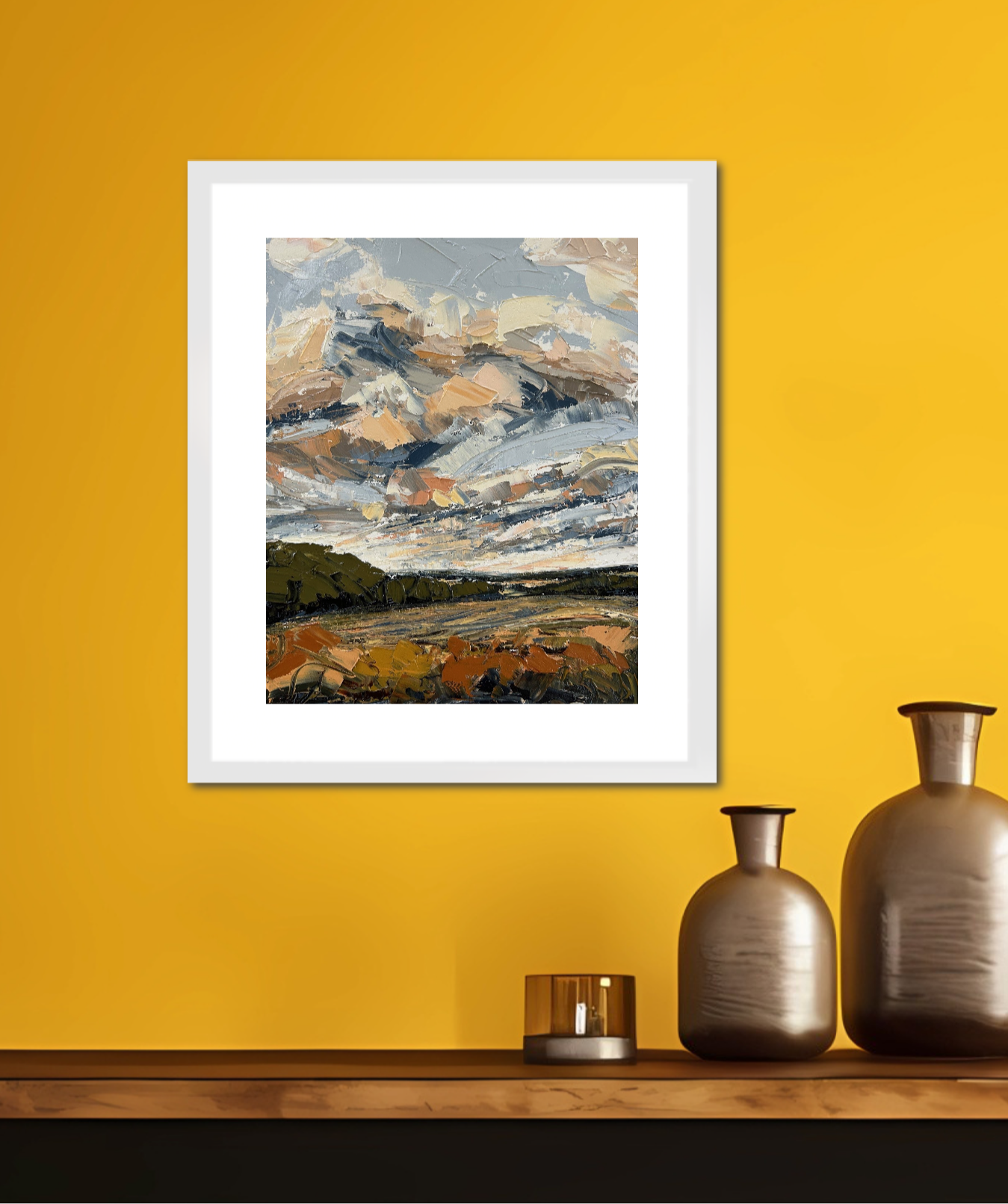 Time Passes Original Oil Landscape Palette Knife Painting In Room 5